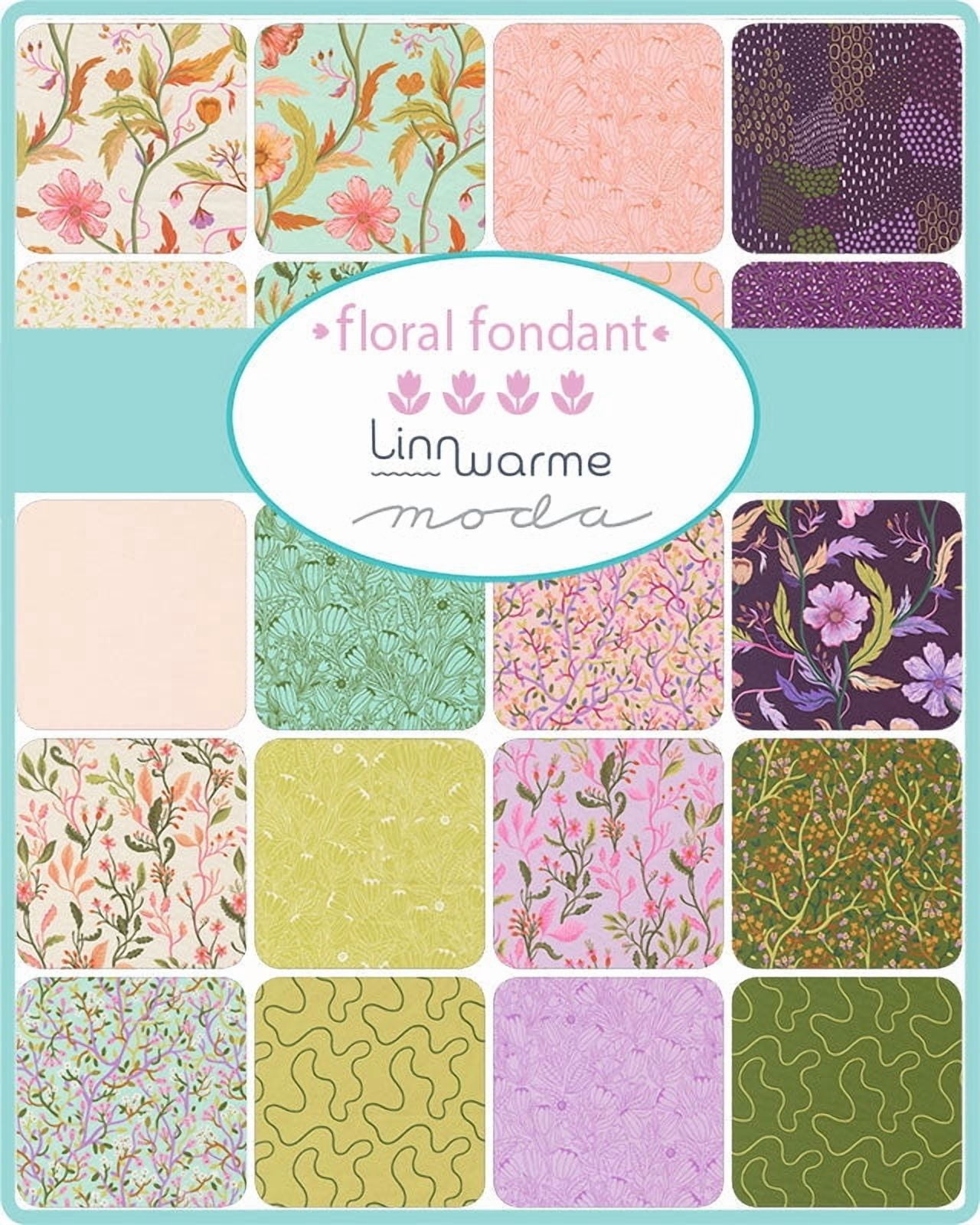 Moda - Floral Fondant Jelly Roll by Linn Warme 40 pcs