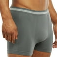 thumbnail image 3 of 6-Pack Men's Seamless Short Boxer Briefs Underwear, Plain Multi Color, 3 of 5