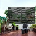 thumbnail image 5 of MAYEERTY 72×47" Outdoor Black Metal Privacy Panel Screen for Backyard & Garden, Shadow Play Pattern, 5 of 8