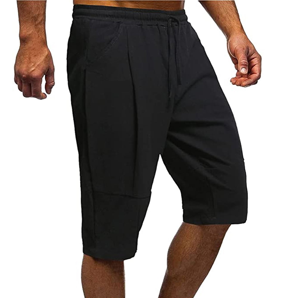 Summer Savings EINCcm Mens Flat Front Shorts Mens Cargo Shorts Clearance Men s Athletic Shorts Workout Running Training Shorts Beach Shorts Quickly Dried Soft and Breathable Black XL Walmart