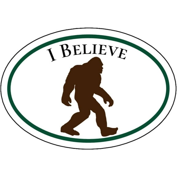 WickedGoodz I Believe Sasquatch Vinyl Decal - Bigfoot Bumper Sticker - for Windows Cars Trucks Walls