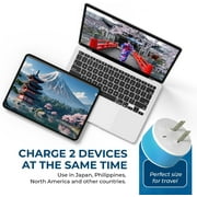 OREI Japan، Philippines Power Plug Adapter with 2 USA Inputs - Travel 3 Pack - Type A (US-6)