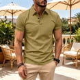 thumbnail image 2 of Polo Shirts for Men Short Sleeve Slim Fit Tshirts Performance Wicking Work Golf Shirt, 2 of 9