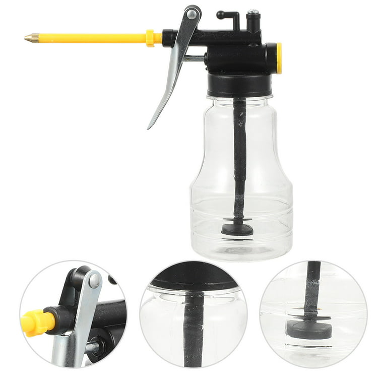 2Pcs Spray Oiler Can Pump Can Cast Iron Hand Pump Oil Can for Rolling  Bearings Motorcycles 200ml Cleaning Tools Equipment Watering Can
