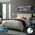 thumbnail image 2 of Amira Queen Upholstered Fabric Bed (6001-BEI), 2 of 7