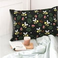 thumbnail image 4 of Honeii Bees Print Pillow Cases,Plush Throw Pillow Covers,Decorative Pillowcase for Sofa, Couch, Living Room-16"x24", 4 of 6
