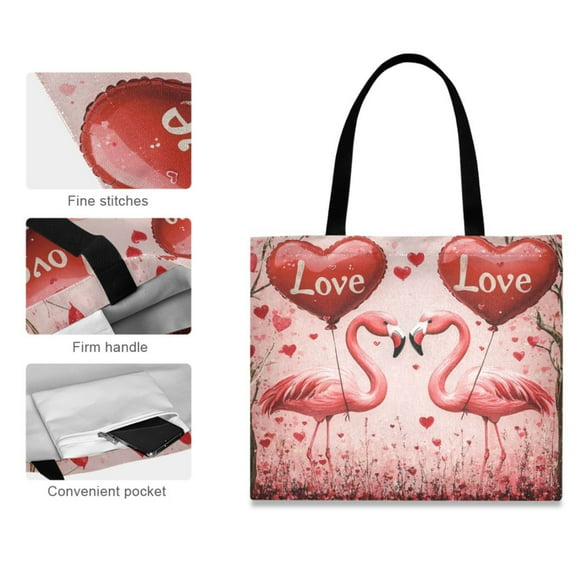 Canvas Tote Bag for Women Girls Design Print Love in Flight Tote
