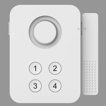 HomeZone Wi-Fi Smart Keypad Controlled Window or Door Alarm, White, 4 oz