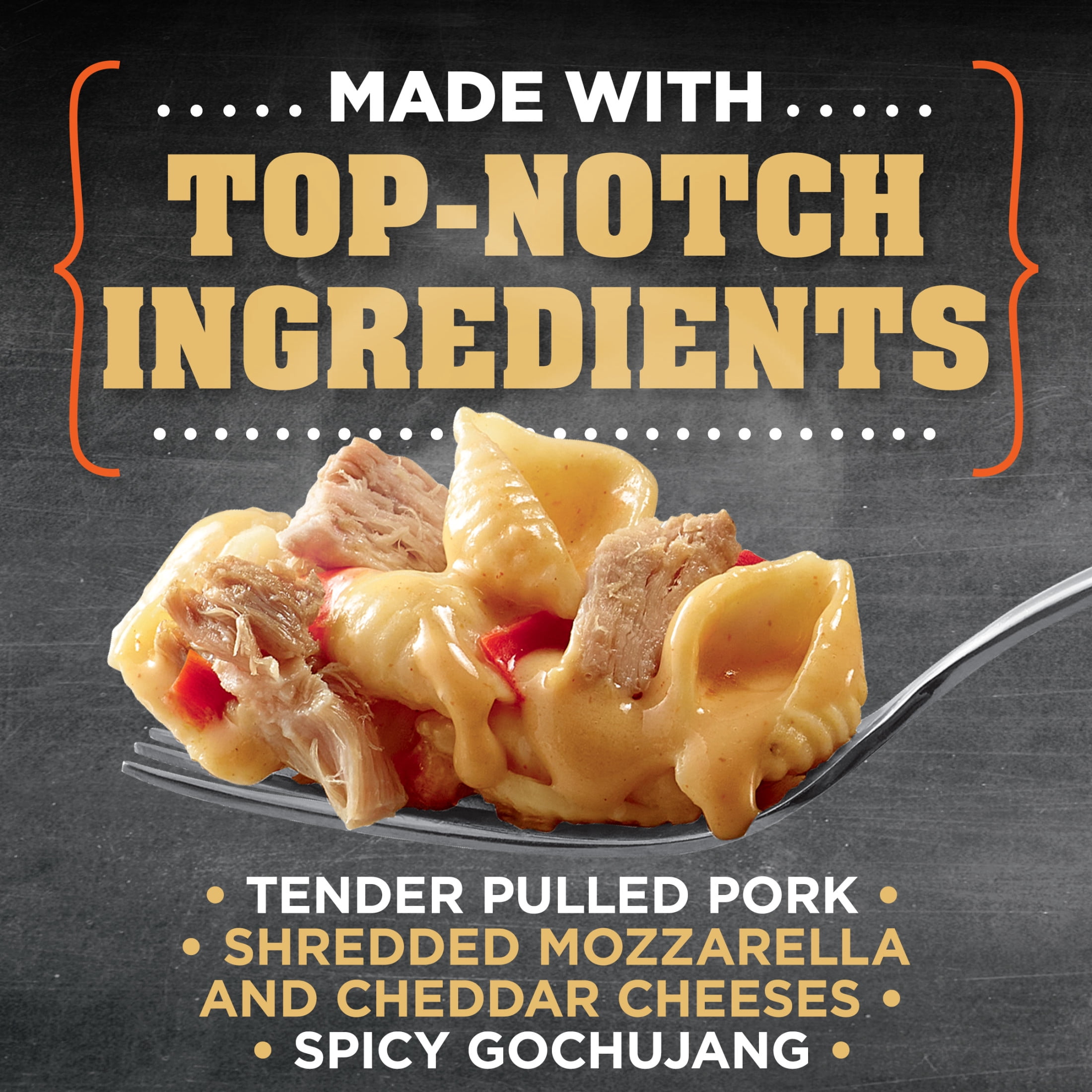 Devour Big Bowl Spicy Gochujang Pork Mac & Cheese, 14 oz Box