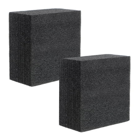 TEHAUX 2Pcs Black Floral Foam Base Square Foam Block for Floral Arrangements 11.8X5.7X3.0In