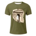 thumbnail image 5 of Paris T Shirts for Men Summer Short Sleeve Crewneck Loose Casual T-Shirts France Paris Graphic Tees Travel Vacation Shirt, 5 of 5