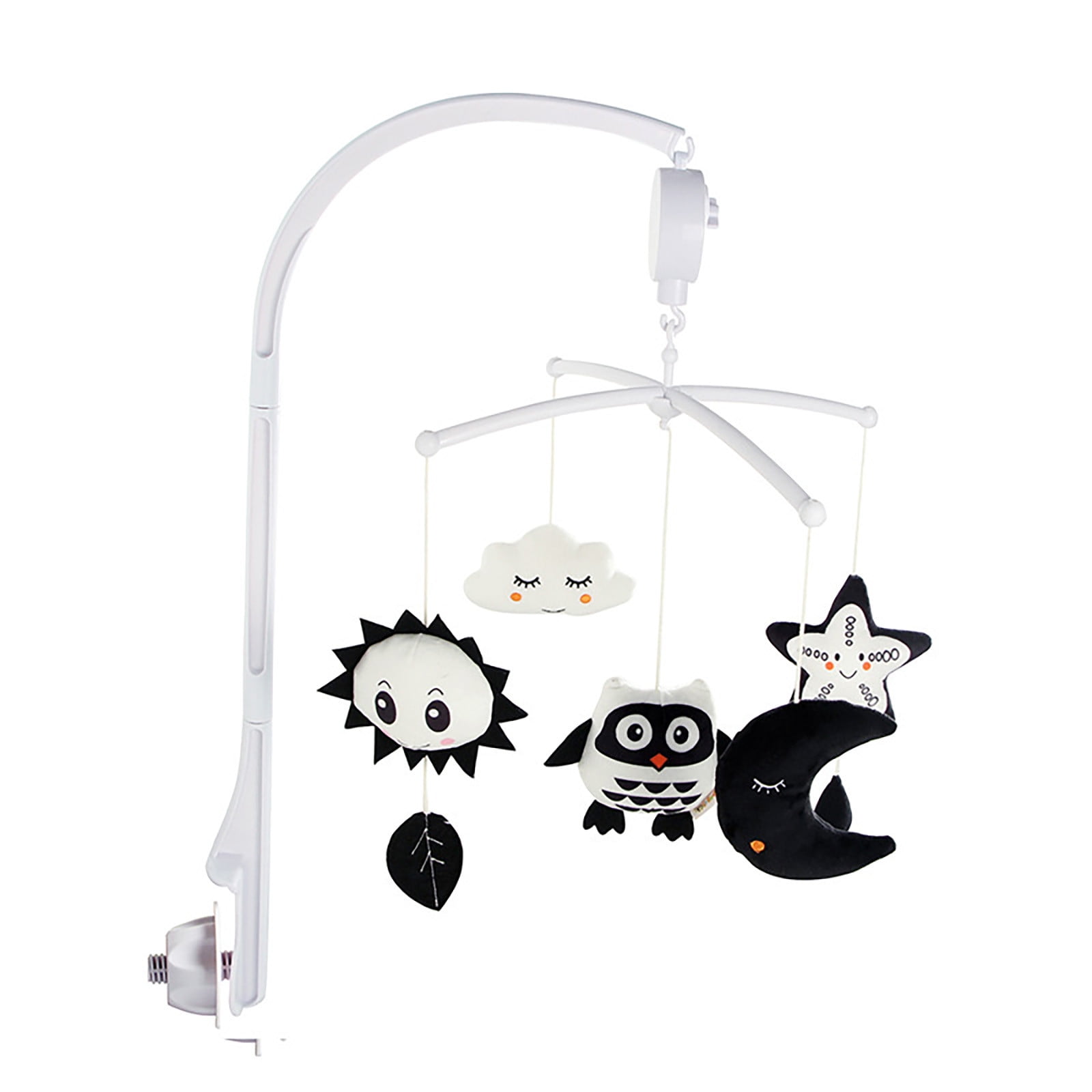 CSSAD Baby Sleep Toy Model with Bracket Music Box Music Bed BLACK WHITE