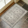 thumbnail image 3 of ReaLife Machine Washable Area Rug - Living Room Bedroom Bathroom Kitchen Entryway Office - Padded Crease Free Stain Resistant Premium - Boho Farmhouse Vintage- Paz- Beige Gray Ivory - 2'x 3', 3 of 7