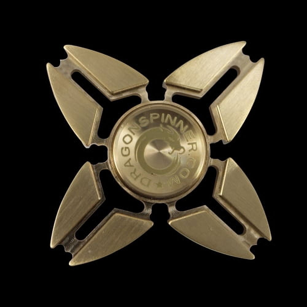 D8X Four-Winged Claws Brass Metal Fidget Spinner – Maximum Spin Time – Precision Crafted – Smooth & Silent Rotation – Stress Relief & Focus Aid