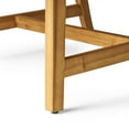 thumbnail image 6 of Debra Outdoor 5 Piece Wood and Wicker Club Chairs and Fire Pit Set, 6 of 11