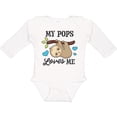 thumbnail image 3 of Inktastic My Pops Loves Me with Sloth and Hearts Boys or Girls Long Sleeve Baby Bodysuit, 3 of 5