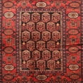 thumbnail image 1 of Ahgly Company Machine Washable Indoor Square Traditional Tomato Red Area Rugs, 7' Square, 1 of 7