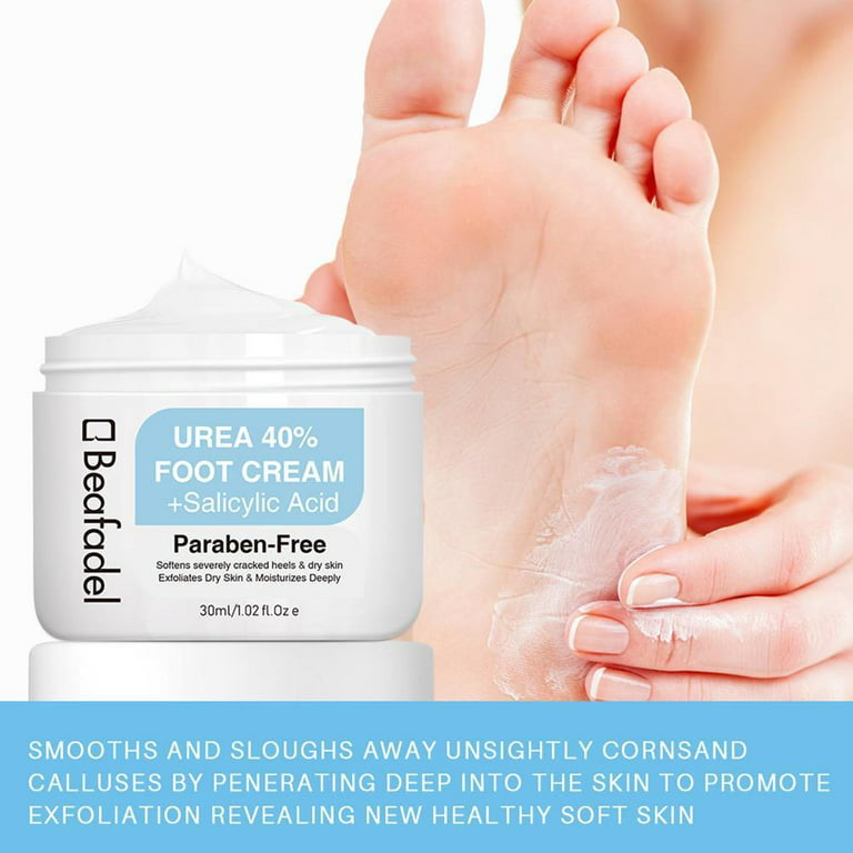 PurOrganica Urea 40% Foot Cream - Made in USA - Corn, Callus and Dead Skin  Remover - Moisturizer