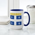 thumbnail image 4 of CafePress - Quebec Flag Large Mug - 15 oz Ceramic Large White Novelty Mug, 4 of 4