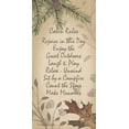 thumbnail image 2 of Spivey, Linda 11x18 Black Ornate Wood Framed with Double Matting Museum Art Print Titled - Cabin Rules, 2 of 4