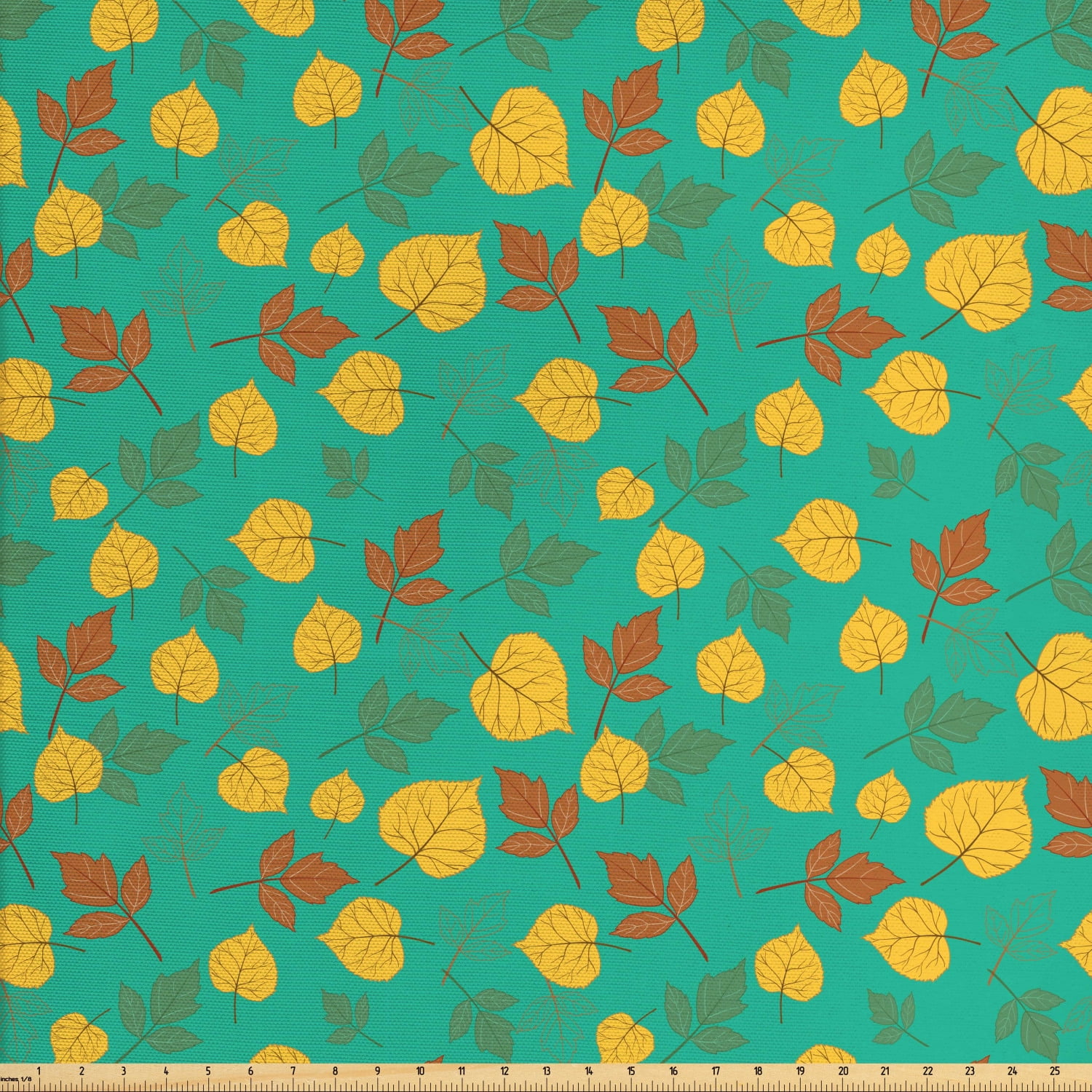 Country fabric crafting fabric decor fabric Quilting fabric Fall Leaves with acorns Sugar House by Thimbleberries for RJR Fashion Fabrics