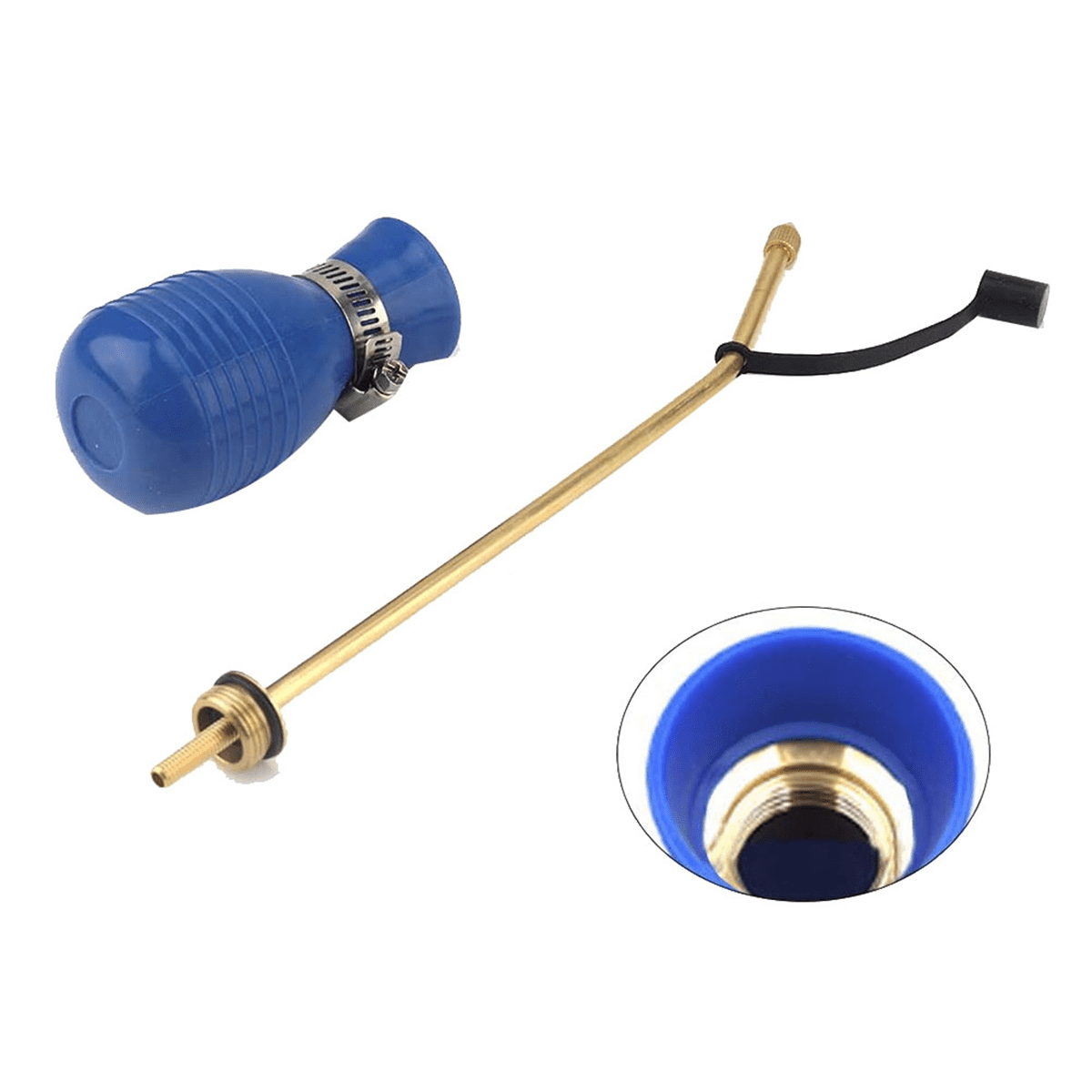 Bug Treatment Powder Duster Diatomaceous Earth Bulb Duster/Powder Applicator Bulb with Long Copper Tube