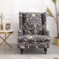 thumbnail image 3 of Stretch Wingback Slipcover Slipcovers for Wingback s Wing Cover Washable Polyester Non-Slip Furniture - D, 3 of 9