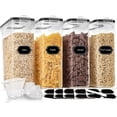 thumbnail image 1 of Set de almacenamiento de recipientes para cereales HKJ Chef de 4 litros (135,2 oz), 4 piezas, 1 of 7