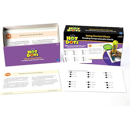 Hot Dots Reading Comprehension Cards, Using Context Clues