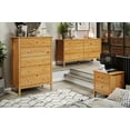thumbnail image 5 of Home Source 32.5" 6-Drawer Chest for Bedroom - Premium Dressers Bedroom Furniture - Spacious Chest of Drawers in Sturdy Solid Pinewood/MDF, 5 of 5