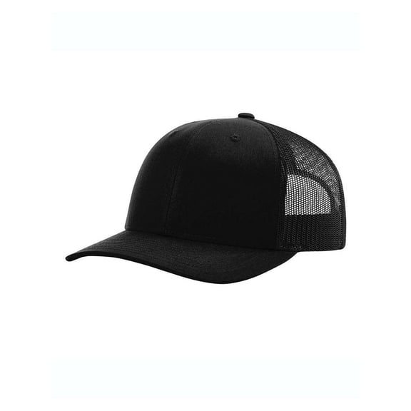 Richardson - Youth Trucker Snapback Cap - 112Y - Black - Size: Adjustable