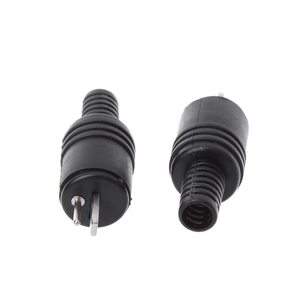10 Pcs 2 Pin DIN Speaker Plug 2-Pin Plug Hifi Loudspeaker Cable Solder Connector - image 2 of 6