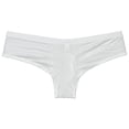 thumbnail image 3 of Botmois Men's Mini Bikini Briefs Solid Thongs Ultrathin Tangas Soft Low-rise Hipsters Comfortable Micro Bottoms Underwear White M, 3 of 3