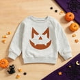 thumbnail image 2 of Gerichy Toddler Baby Girl Boy Halloween Sweatshirt Long Sleeve Pumpkin Shirt Crewneck Sweater Top 6 12 18 24 Months 2T 3T 4T Fall Clothes, 2 of 7