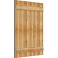 thumbnail image 2 of 32 1/4"W X 43"H Timbercraft Six 5 3/8" Boards Joined Board-N-Batten Shutters, Rough Sawn Western Red Cedar (Per Pair), 2 of 13