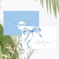 thumbnail image 7 of 24 Pack Blue Bow Thank You Cards with Envelopes and Stickers Watercolor Bow Greeting Cards Blue Blank Note Card for Party Supplies Wedding Baby Shower Bridal Shower, 7 of 7