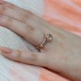 thumbnail image 6 of HeartsAndYou 1.3ct Natural Peach Morganite Bridal Set Engagement Ring 14k SOLID Rose Gold, 6 of 9