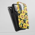 thumbnail image 5 of Sunflower for All iPhone Series Tough Phone Case Watercolor Floral Yellow Black, 5 of 7