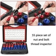 thumbnail image 2 of 50PCS Aluminum Thread Checker for Standard Metric Bolts Nut Storage Case Color Differentiation Quick Identification Tool, 2 of 7