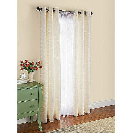 Better Homes And Gardens Diamond Jacquard 84 Curtain Walmart Com