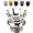 Chrome, variant on Chasenew Applicable to Motorcycle King Crown Gas Cap Fuel Tank Cover Right-hand Thread Reservoir Oil Cap Aluminum for Harley Sportster XL 1200 883 48 Road King Softail Dyna Touring (Chrome)