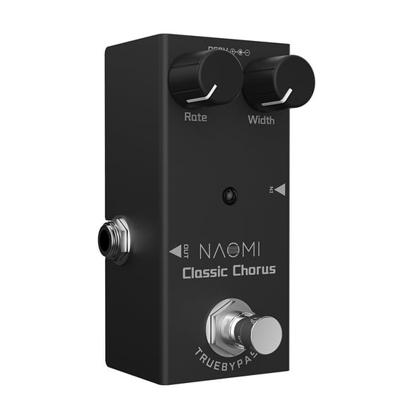 NAOMI NAOMI NEP-05 Classic Chorus Guitar Pedal with True Bypass, Aluminum Alloy Design, 12-String Sound Emulation, LED Indicator, DC 9V Powered (Adapter Not Included)
