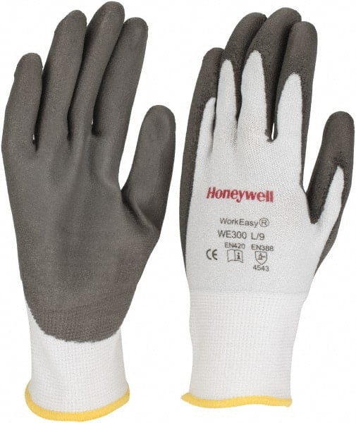 Steel & PU Coated Work Gloves Cut-resistant Level 5 D HPPE Size L *NEW* 