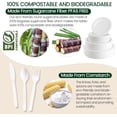 thumbnail image 3 of SHIQI-250 PCS Disposable Paper Plates with Cutlery Set 100% Compostable and Heavy Duty Paper Plates Set Include 7&9 Inch Plate, Forks, Knives and Spoons Dinnerware Set for 50 Guests, 3 of 4