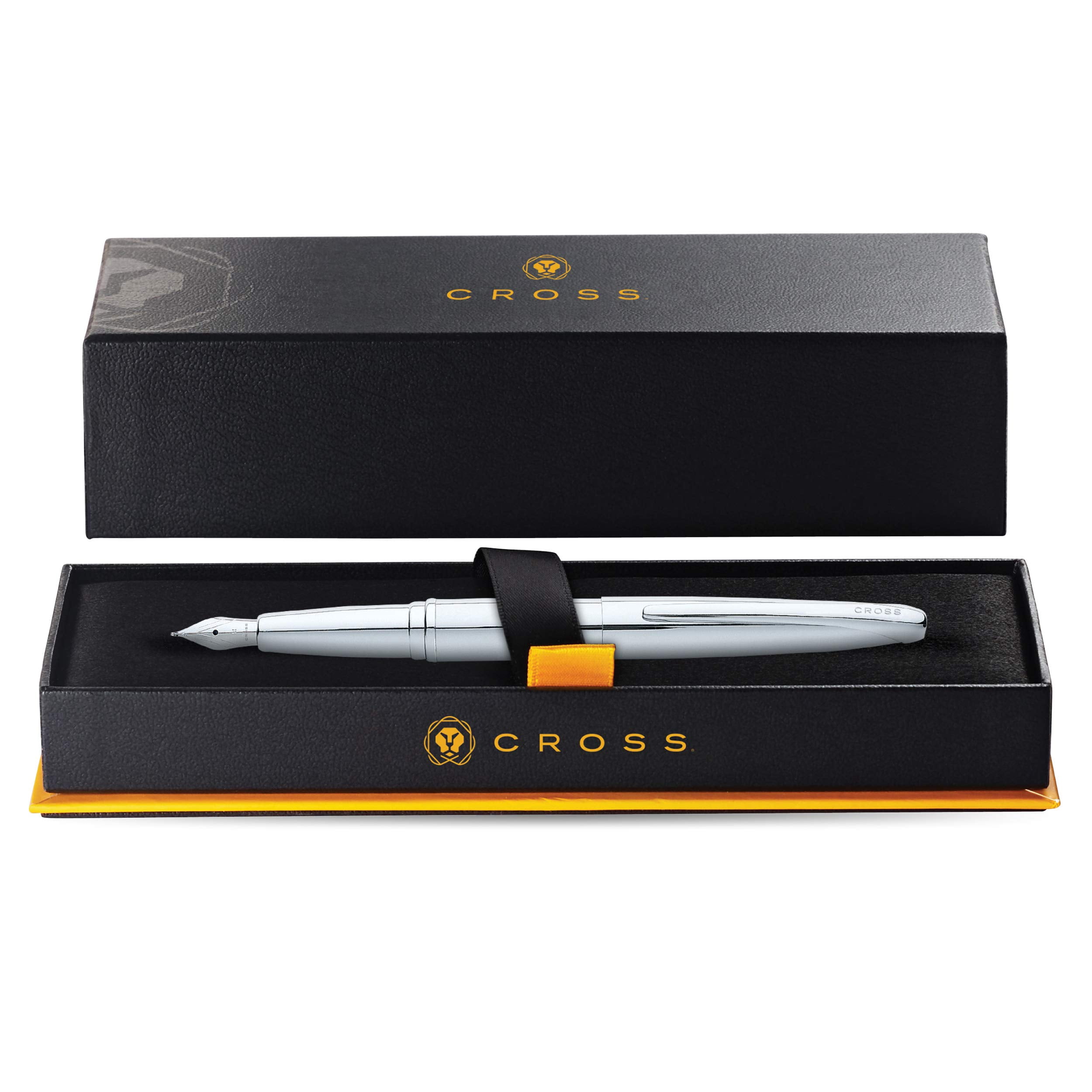 Cross ATX Pure Chrome Fine Nib Fountain Pen