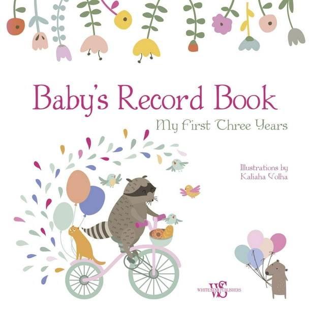 Baby's Record Book (Girl) My First Three Years (Hardcover) Walmart