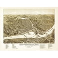 thumbnail image 2 of Norris 18x15 White Modern Wood Framed Museum Art Print Titled - Chippewa Falls Wisconsin - Norris 1886, 2 of 4