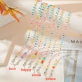 thumbnail image 3 of Fashion Colorful Reading Glasses Love Letter Lanyard Sunglasses Mask Chain Mask Strap Sunglasses Chains Eyeglass Chains SMILE, 3 of 8
