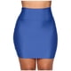 thumbnail image 1 of Minifalda Prolriy de moda para mujer, elástica, ajustada, de cintura alta, corta y ajustada, color azul L, 1 of 8