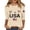 AST45-Beige, variant on Anniversary Usa Shirt Women'S 3/4 Sleeve Shirts Flag Patriotic T-Shirt Casual 4Th Of July Tops Beige S